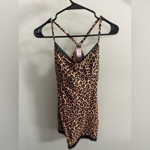 Savage X Fenty Brown Leopard Chemise